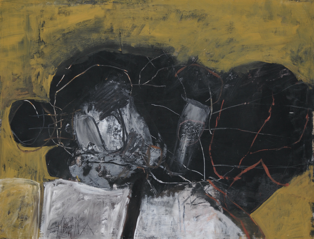 Ajax – 1988, Acryl auf Fabriano, 92 x 120 cm